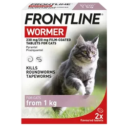 Frontline Wormer Flavoured Tablets For Cats Pack of 2