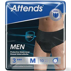 Attends Men Protective Underwear 3 Medium Pack of 10