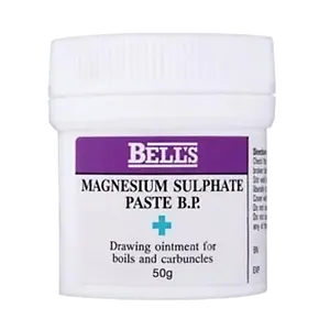 50g tub of Bell's magnesium sulphate paste front view