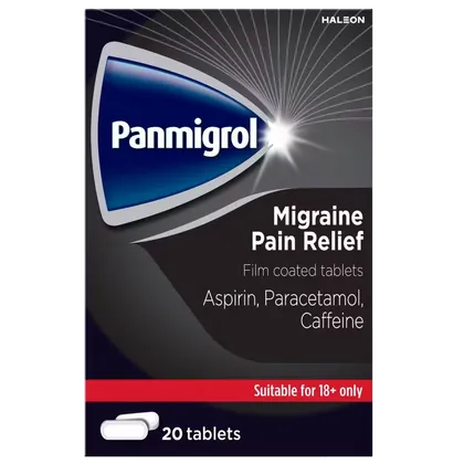 Panmigrol Migraine Pain Relief Tablets Pack of 20