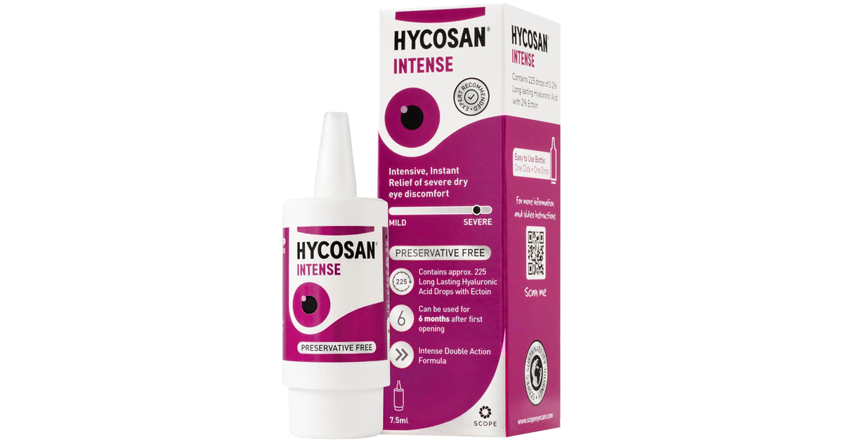 Hycosan Intense Preservative Free Eye Drops 7 5ml