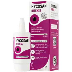 Hycosan Intense Preservative Free Eye Drops 7.5ml