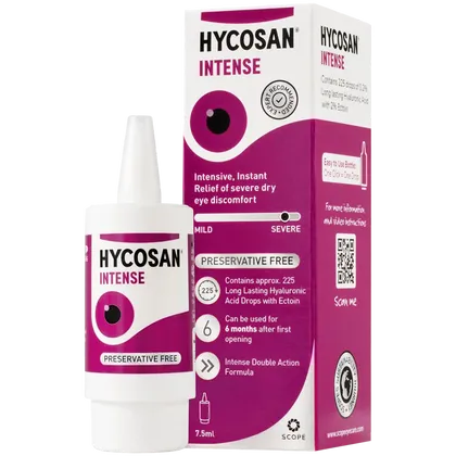 Hycosan Intense Preservative Free Eye Drops 7.5ml