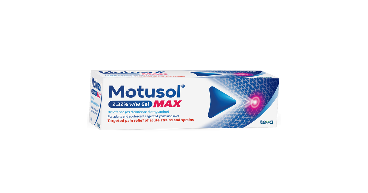 Motusol 2.32% W/w Gel Max 50g - Groceries