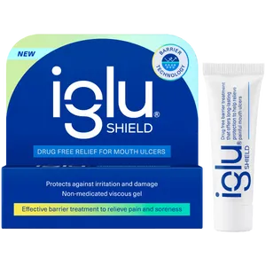 Box and 10g tube of Iglu shield gel front view