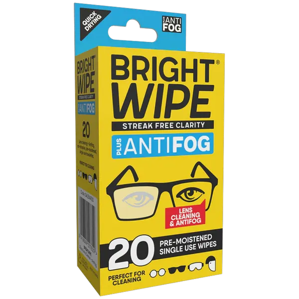 Brightwipe Anti-Fog Wipes Pack of 20