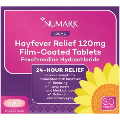 Numark Hayfever Relief Fexofenadine Tablets Pack of 30