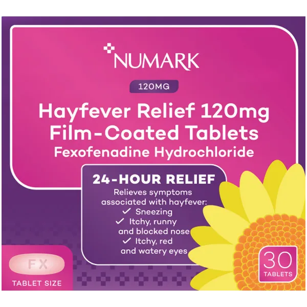 Numark Hayfever Relief Fexofenadine Tablets Pack of 30