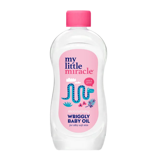 500ml bottle of my little miracle baby oil front view