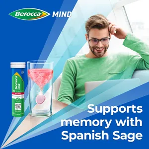 Berocca Mind Effervescent Tablets Berry Flavour Pack of 15