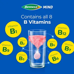 Berocca Mind Effervescent Tablets Berry Flavour Pack of 15