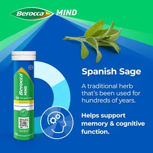 Berocca Mind Effervescent Tablets Citrus Flavour Pack of 15