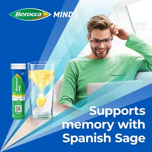 Berocca Mind Effervescent Tablets Citrus Flavour Pack of 15