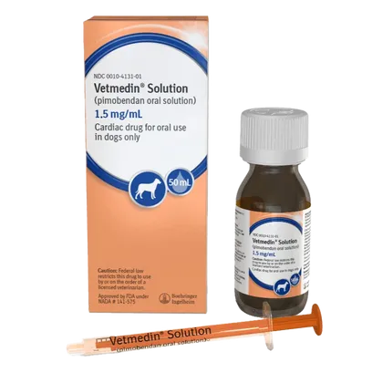 Vetmedin Oral Solution 1.5mg/ml 50ml (Pimobendan)