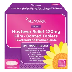 Numark Hayfever Relief Fexofenadine Tablets Pack of 10