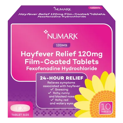 Numark Hayfever Relief Fexofenadine Tablets Pack of 10
