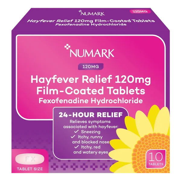 Numark Hayfever Relief Fexofenadine Tablets Pack of 10