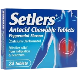 Setlers Antacid Peppermint Tablets Pack of 24