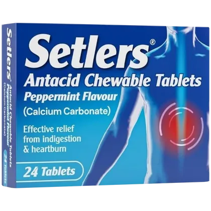 Setlers Antacid Peppermint Tablets Pack of 24