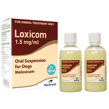 Loxicom 1.5mg/ml Oral Suspension for Dogs - 100ml Dual Pack (200ml)
