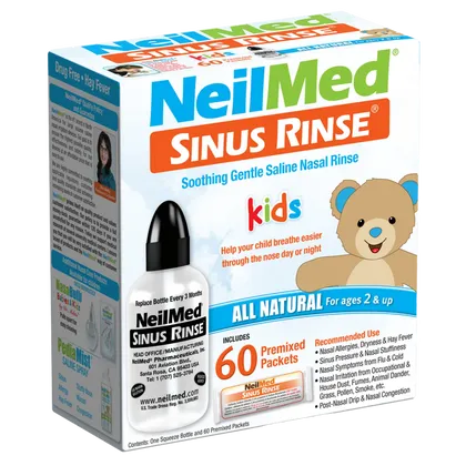 Neilmed Sinus Rinse Kids Complete Kit With 60 Premixed Sachets