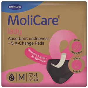 MoliCare Lady Absorbent Underwear + 5 X-Change Pads Medium