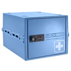 Lockabox One Lockable Medicine Box Medi Blue