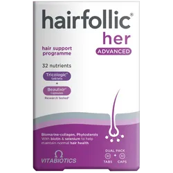 Vitabiotics Hairfollic Her Advanced 30 Tablets + 30 Capsules
