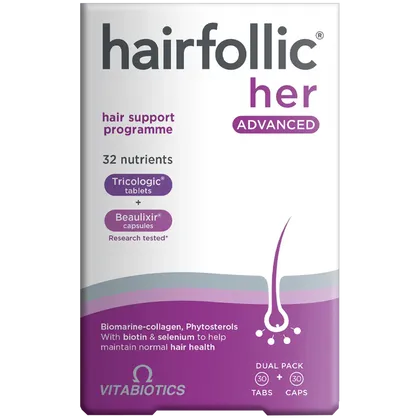 Vitabiotics Hairfollic Her Advanced 30 Tablets + 30 Capsules