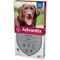 Advantix Spot-On Solution for Extra Large Dogs (>25kg) Pipettes Pack of 4