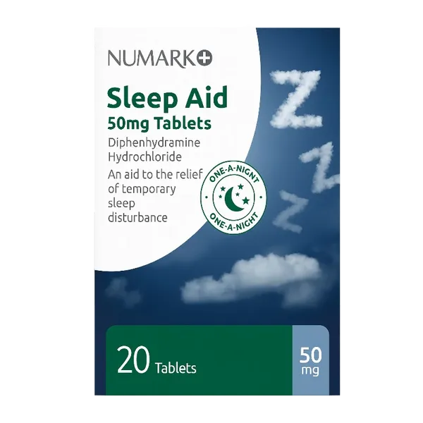 Numark Sleep Aid One-a-Night 50mg Tablets Pack of 20