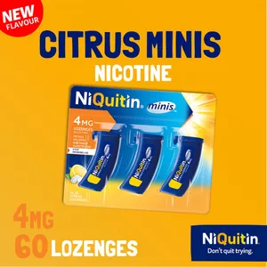 NiQuitin Minis 4mg Citrus Lozenges Pack of 60