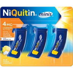 NiQuitin Minis 4mg Citrus Lozenges Pack of 60