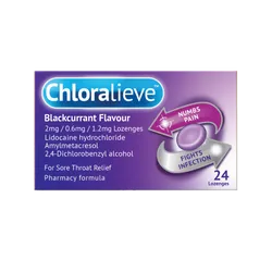 Chloralieve Blackcurrant Pack of 24