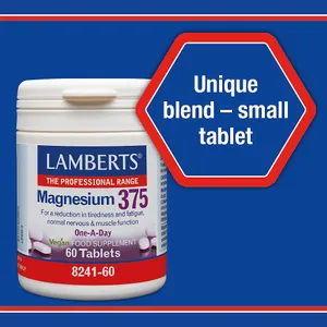 Lamberts Magnesium 375 Tablets Pack of 60