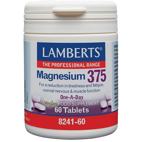 Lamberts Magnesium 375 Tablets Pack of 60