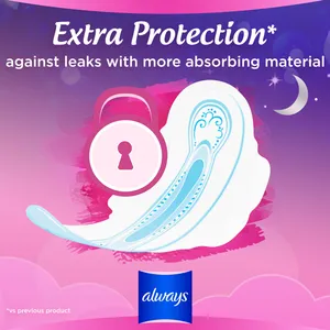 Always Sensitive Night (Size 3) Pads with Wings Pack of 10
