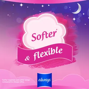 Always Sensitive Night (Size 3) Pads with Wings Pack of 10