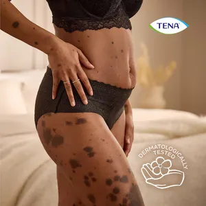 TENA Silhouette Low Waist Black Lady Pants Plus Medium Pack of 12