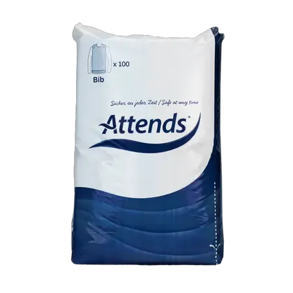 Attends Disposable Bibs Pack of 100