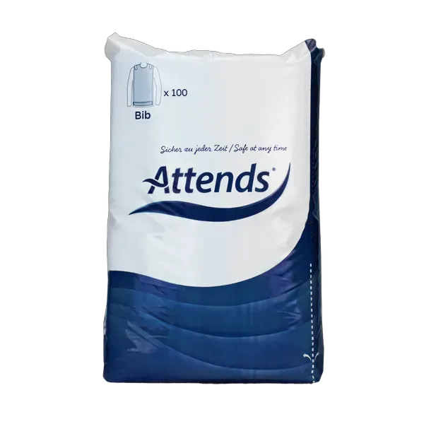 Attends Disposable Bibs Pack of 100