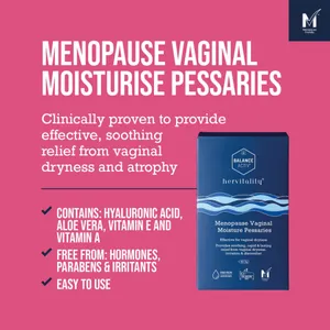 Balance Activ HerVitality Menopause Vaginal Moisture Pessaries Pack of 10