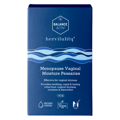 Balance Activ HerVitality Menopause Vaginal Moisture Pessaries Pack of 10