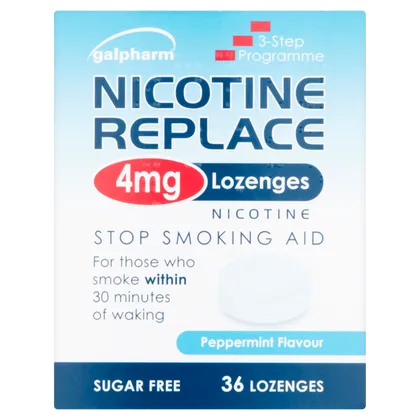 Nicotine Replace 4mg Lozenges Peppermint Pack of 36