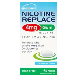Nicotine Replace 4mg Chewing Gum Peppermint Pack of 96