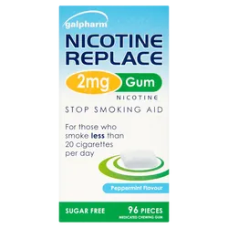 Nicotine Replace 2mg Chewing Gum Peppermint Pack of 96
