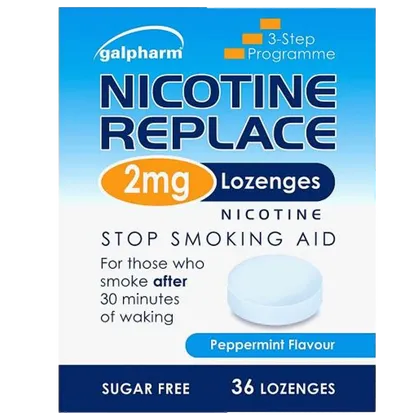 Nicotine Replace 2mg Lozenges Peppermint Pack of 36