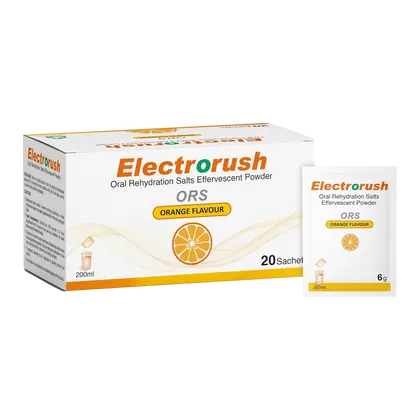 Electrorush Rehydration Sachets Orange Pack of 20