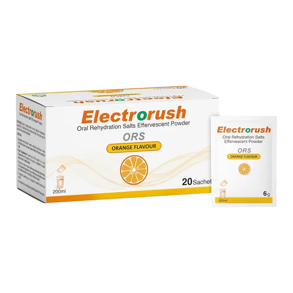 Electrorush Orange: Fast Rehydration Sachets 20 Pack