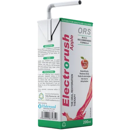 Electrorush Ready to Drink Rehydration Solution Apple 200ml